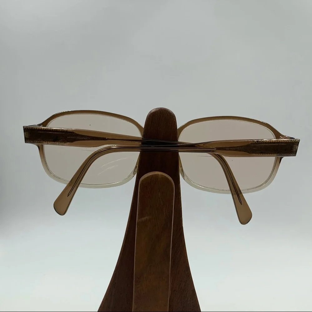 Vintage Safilo Elasta Brown Translucent Oval Frame